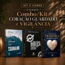 Kit 3 livros — Coração Guardado e Vigilância: Tsunami: Como Empreender no Caos + Guia de Escatologia Bíblica + Como Lidar com Traidores sem Perder o Coração