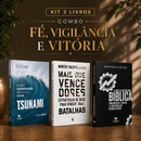 Kit 3 livros — Fé, Vigilância e Vitória: Tsunami: Como Empreender no Caos + Mais que Vencedores + Guia de Escatologia Bíblica