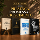 Kit 4 livros — Presença, Promessa e Crescimento: Até Te Encontrar + Entre a Promessa e o Cumprimento + Desafios: Prosperar, Reconstruir o Altar e Ser Cheio do Espírito Santo + Guia de Escatologia Bíblica