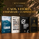 Kit 4 livros — Caos, Vitória, Eternidade e Cumprimento: Tsunami: Como Empreender no Caos + Mais que Vencedores + Entre a Promessa e o Cumprimento + Guia de Escatologia Bíblica