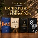 Kit 4 livros — Limites, Presença, Eternidade e Cumprimento: Aprenda a Dizer Não + Até Te Encontrar + Entre a Promessa e o Cumprimento + Guia de Escatologia Bíblica