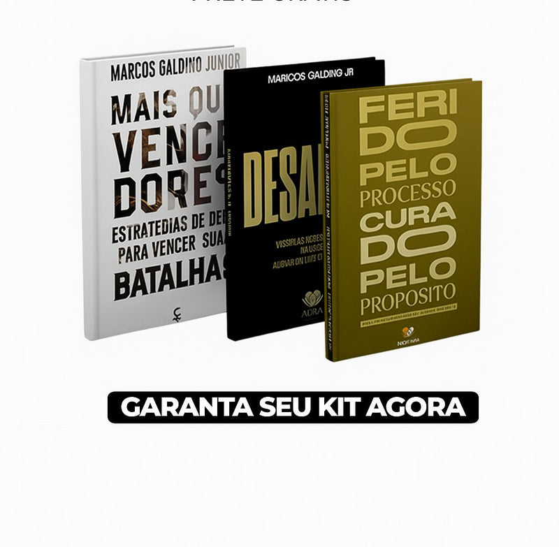 KIT DE 3 LIVROS QUE MUDAM DESTINOS – COLEÇÃO SUPERAÇÃO & PROPÓSITO