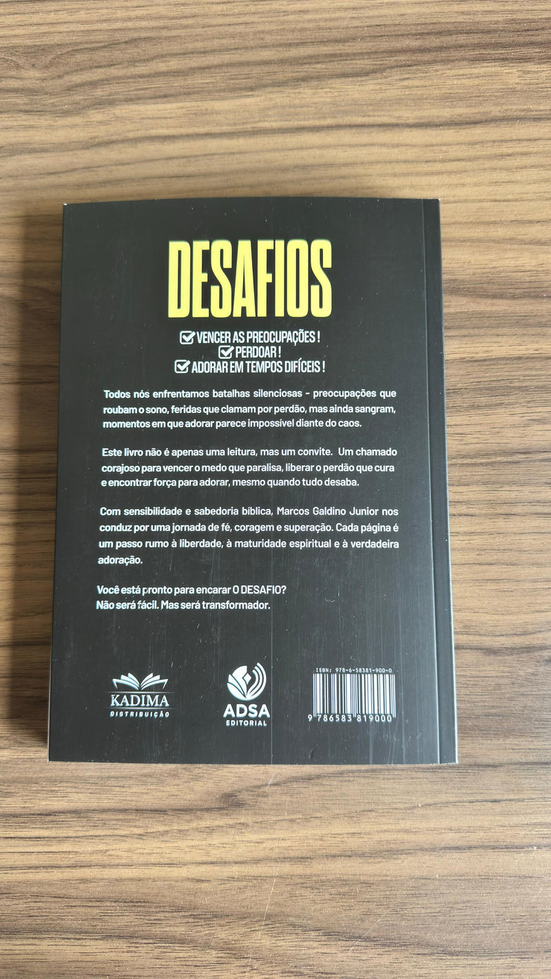 Livro Desafios - Marcos Galdino Jr. - ADSA Editorial