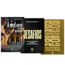 Kit Mulher que Não Recua Diante dos Desafios | Ferido pelo Processo, Curado pelo Propósito + Desafios + A Mulher que não Desistiu